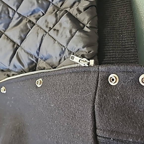 Rottweiler motercycl bomber 100 % leather wool mens MEDIUM jacket. EXC… - Picture 13 of 16